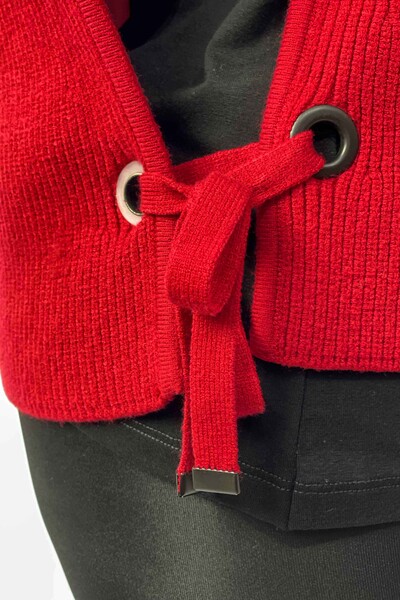 Venta al por mayor Suéter de Mujer de Cuello Alto Bordado Bordado - 16255 | kazee - Thumbnail
