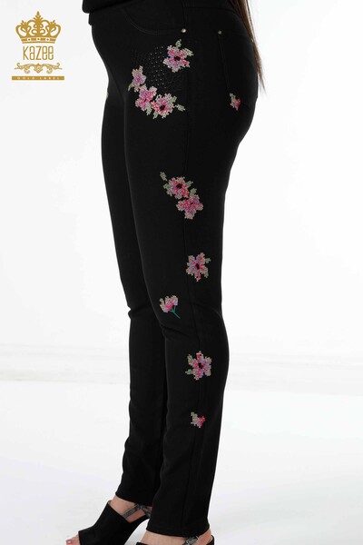 Venta al por mayor Pantalones de Mujer Bordados Florales Stony Bordado Viscosa - 3410 | kazee - 5
