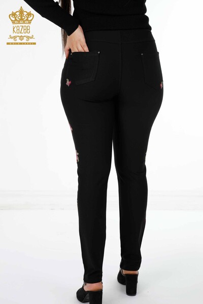 Venta al por mayor Pantalones de Mujer Bordados Florales Stony Bordado Viscosa - 3410 | kazee - 7