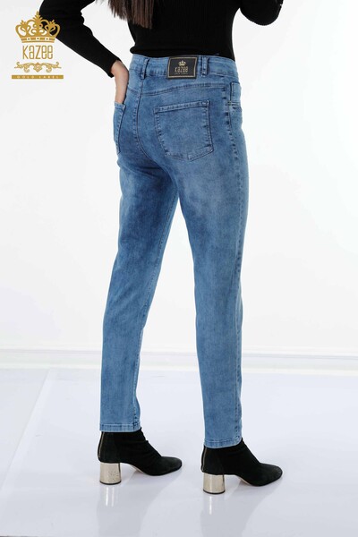 Venta al por mayor Pantalones de Mujer Crystal Stone Bolsillo Bordado Detallado - 3483 | kazee - 15