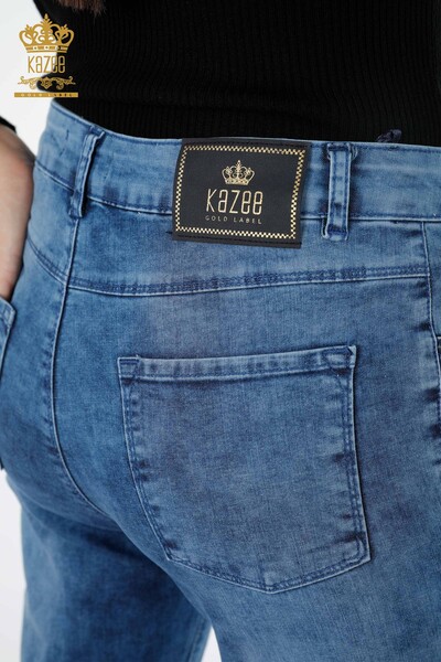 Venta al por mayor Pantalones de Mujer Crystal Stone Bolsillo Bordado Detallado - 3483 | kazee - 16