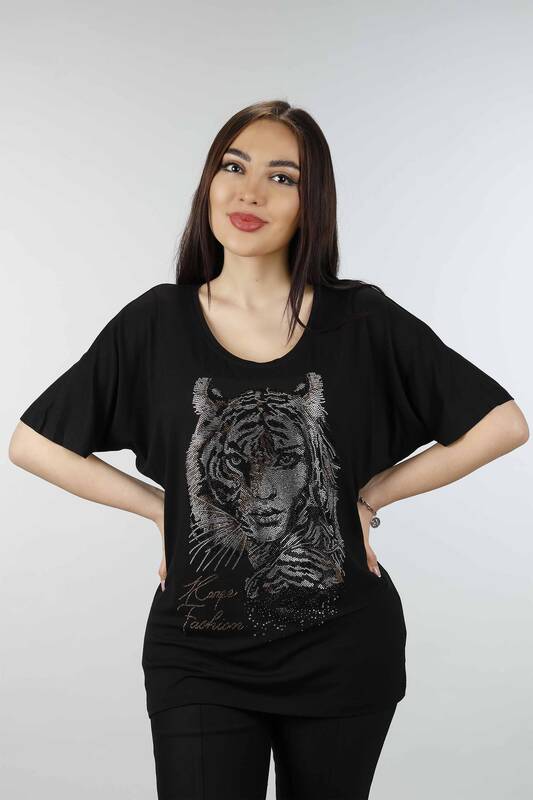 Venta al por mayor Blusa de Mujer Tigre y Mujer Figurada - 77580 | kazee