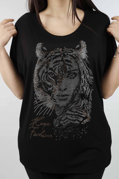Venta al por mayor Blusa de Mujer Tigre y Mujer Figurada - 77580 | kazee - Thumbnail