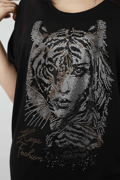Venta al por mayor Blusa de Mujer Tigre y Mujer Figurada - 77580 | kazee - Thumbnail