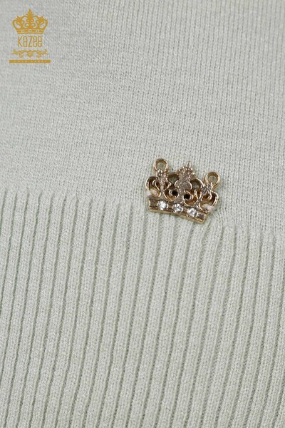 Venta al por mayor Prendas de punto para mujer, cuello alto, manga larga, viscosa básica - 15670 | kazee - 4