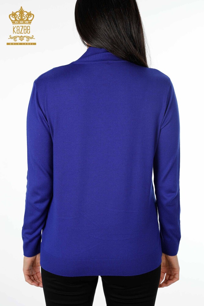 Venta al por mayor Prendas de punto para mujer, cuello alto, manga larga, viscosa básica - 15670 | kazee - 25