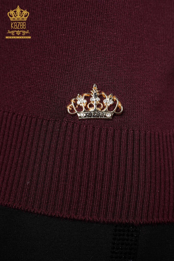 Venta al por mayor Prendas de punto para mujer, cuello alto, manga larga, viscosa básica - 15670 | kazee - 29