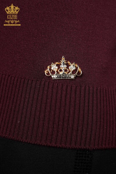 Venta al por mayor Prendas de punto para mujer, cuello alto, manga larga, viscosa básica - 15670 | kazee - 29