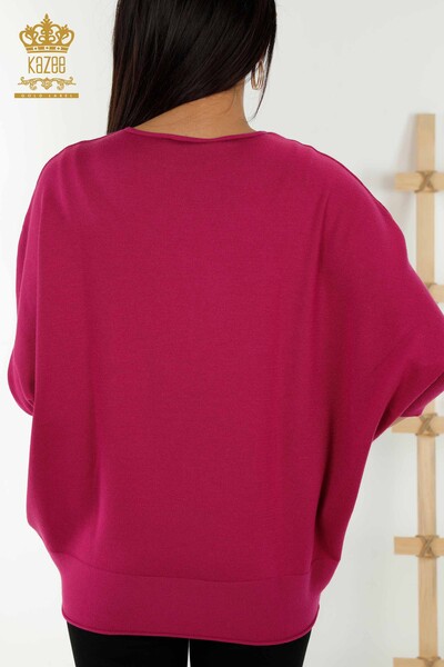 Venta al por mayor de Suéter de Mujer - Básico - Púrpura - 30241 | kazee - Thumbnail