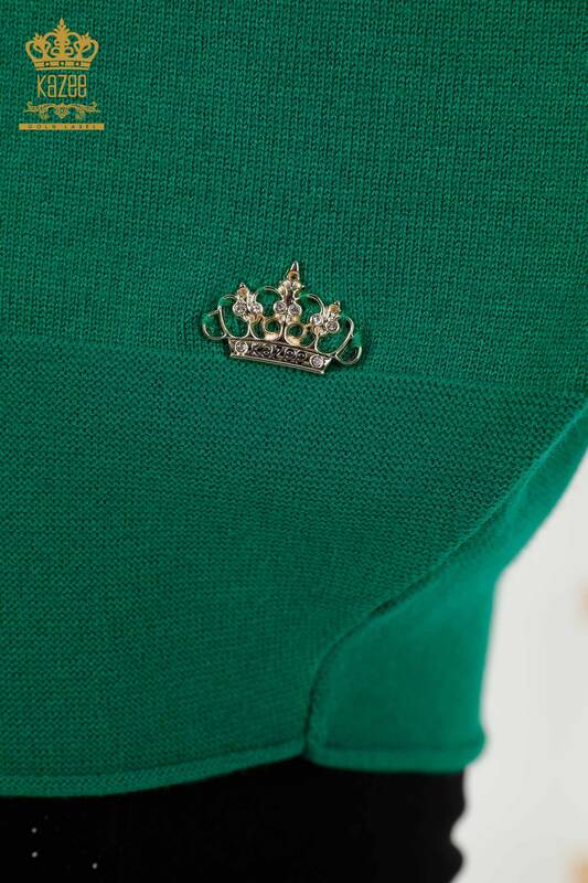 Venta al por mayor de Suéter de Mujer Básico Verde - 30241 | kazee