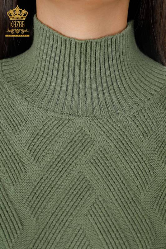 Venta al por mayor Suéter de Punto para Mujer Lados Tie-atado Estampado Básico - 30000 | kazee