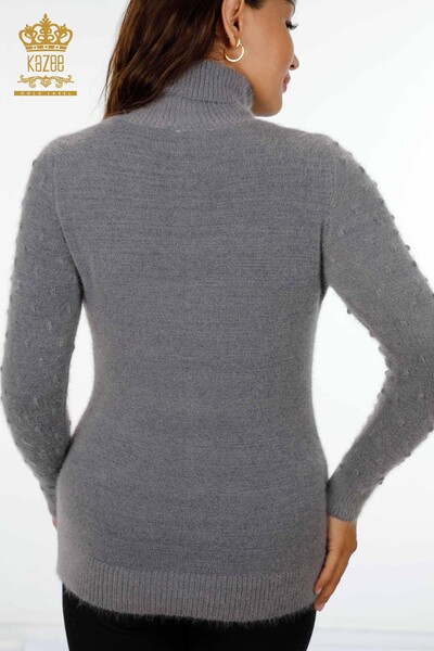 Venta al por mayor de prendas de punto para mujer, suéter con lunares, transición de color detallada - 18796 | kazee - Thumbnail
