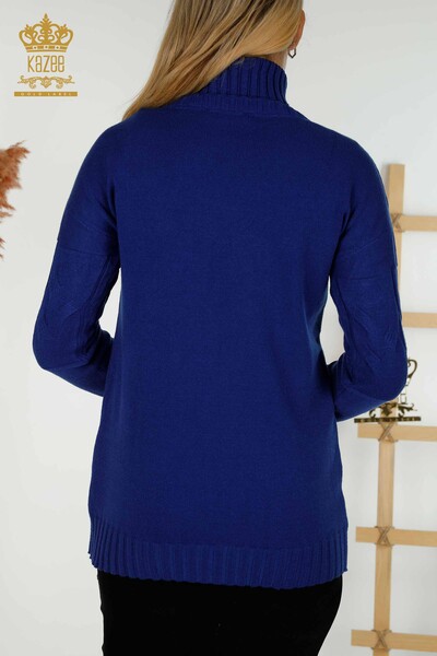 Venta al por mayor Suéter de cuello alto para mujer Saks - 30231 | KAZEE - Thumbnail