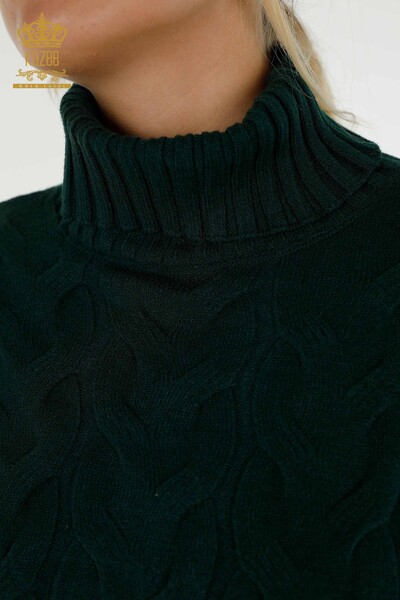 Venta al por mayor de Prendas de Punto para Mujer Suéter Cuello Alto Nefti - 30231 | KAZEE - Thumbnail