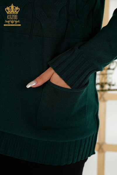 Venta al por mayor de Prendas de Punto para Mujer Suéter Cuello Alto Nefti - 30231 | KAZEE - Thumbnail