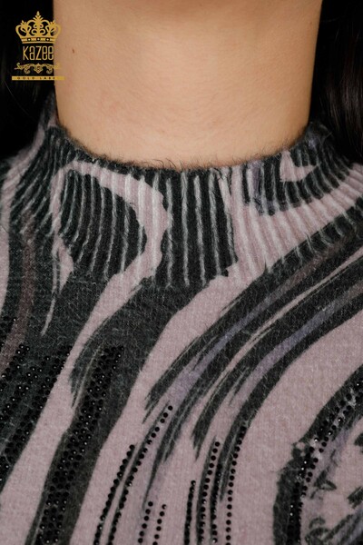 Venta al por mayor de suéter de punto para mujer Angora Mink - 18987 | kazee - Thumbnail