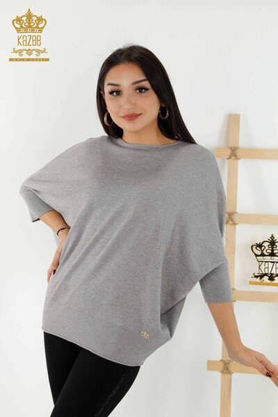 Venta al por mayor de Suéter de Mujer - Básico - Gris - 30241 | kazee - Thumbnail