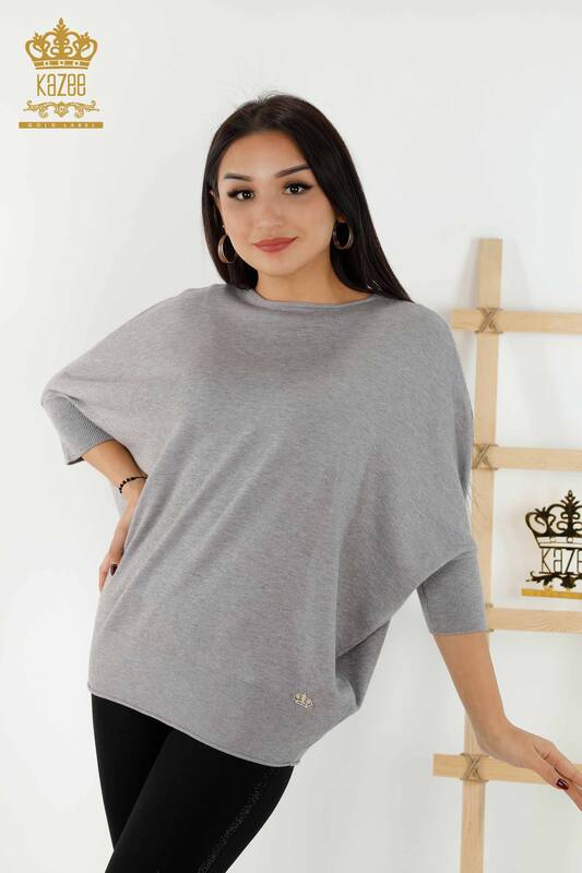 Venta al por mayor de Suéter de Mujer - Básico - Gris - 30241 | kazee
