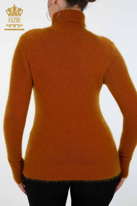 Venta al por mayor de prendas de punto para mujer, suéter con estampado de flores, piedra bordada, angora - 18906 | kazee