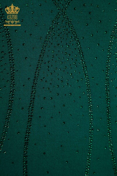 Venta al por mayor Jersey de Punto para Mujer Modelo Americano Verde - 30686 | KAZEE - 3