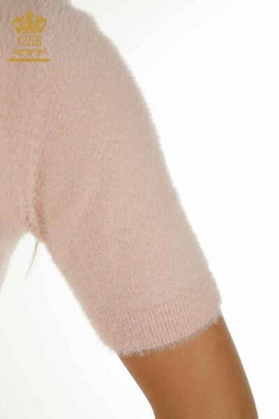 Venta al por mayor Suéter de Punto para Mujer Angora Basic Powder - 30589 | KAZEE - Thumbnail