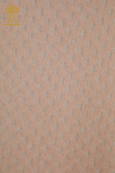 Venta al por mayor Suéter de Punto para Mujer Angora Detallado Rosa - 30446 | KAZEE - 5