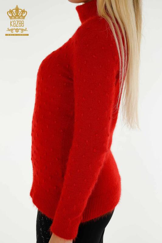 Venta al por mayor Suéter de Punto para Mujer Angora Rojo - 18719 | KAZEE