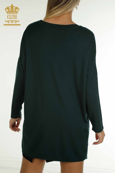 Venta al por mayor Suéter de Punto para Mujer Bordado Piedra Nefti - 30601 | KAZEE - Thumbnail
