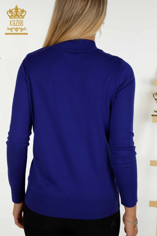 Venta al por mayor Suéter de Punto de Mujer Saks con Cuello Alto - 30393 | KAZEE - 7