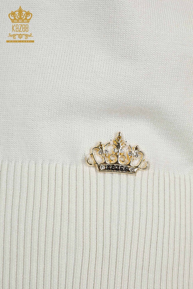 Venta al por mayor Suéter de Punto para Mujer Cuello Alto Viscosa Crudo - 16168 | KAZEE - 6