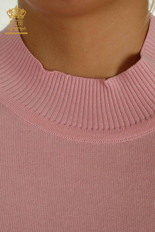 Venta al por mayor Suéter de Punto para Mujer Modelo Americano Rosa - 14541 | KAZEE