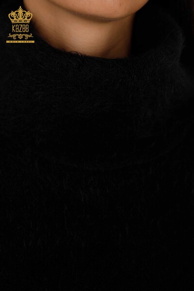 Venta al por mayor de mujeres de punto túnica rayas piedra cuello alto bordado - 18591 | kazee - Thumbnail