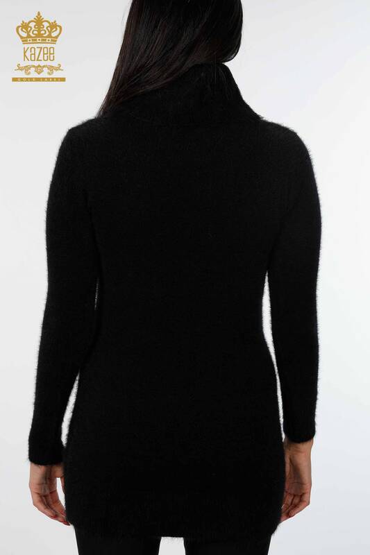 Venta al por mayor de mujeres de punto túnica rayas piedra cuello alto bordado - 18591 | kazee