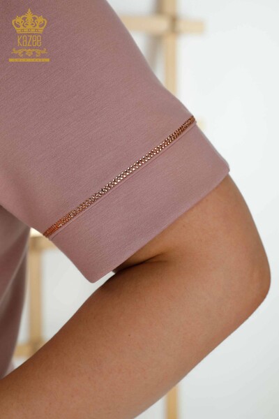 Venta al por mayor Conjunto de chándal para mujer con capucha Rosa Seca - 20392 | kazee - 7