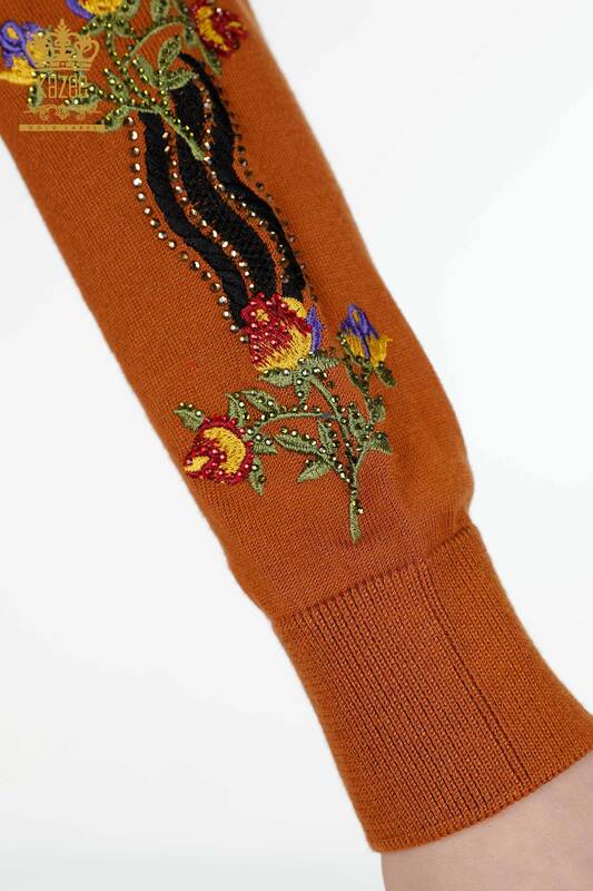 Venta al por mayor Conjunto de chándal para mujer con estampado floral colorido Tan - 16528 | kazee