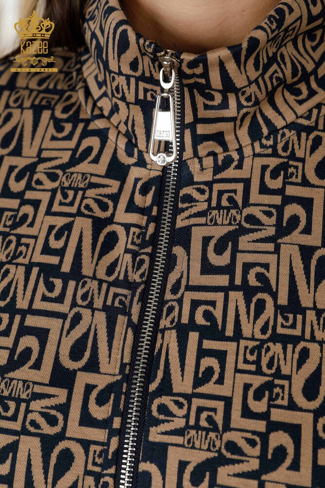 Venta al por mayor Conjunto Chándal Mujer Estampado Mixto Azul Marino Mink - 17433 | kazee - 4