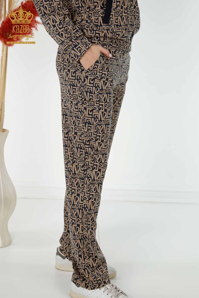 Venta al por mayor Conjunto Chándal Mujer Estampado Mixto Azul Marino Mink - 17433 | kazee - 7