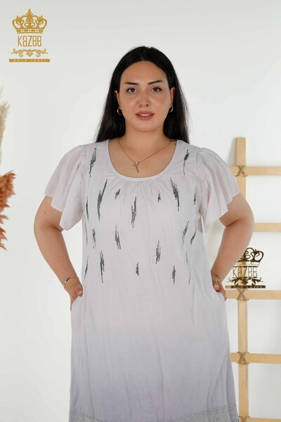 Kazee - Venta al por mayor Vestido de Mujer Piedra Bordado Gris - 2281 | kazee (1)