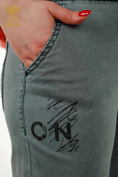 Venta al por mayor de Pantalones de Mujer - Cintura Elástica - Mink - 3675 | kazee - 6