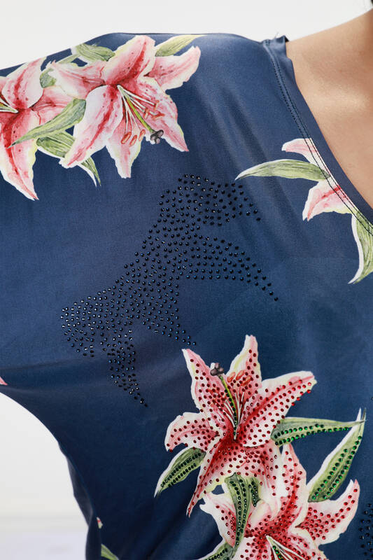 Venta al por mayor Ropa de Mujer Blusa Patrón Floral Digital - 12064 | kazee