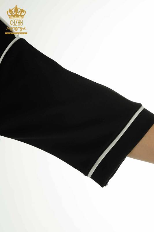 Venta al por mayor Conjunto de Chándal de Mujer con Pantalón Corto Básico Negro - 17699 | KAZEE