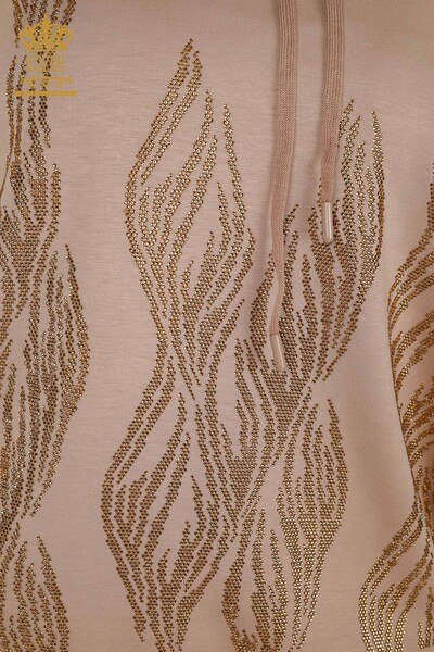 Venta al por mayor Conjunto de chándal para mujer con capucha Visón - 17566 | KAZEE - 6