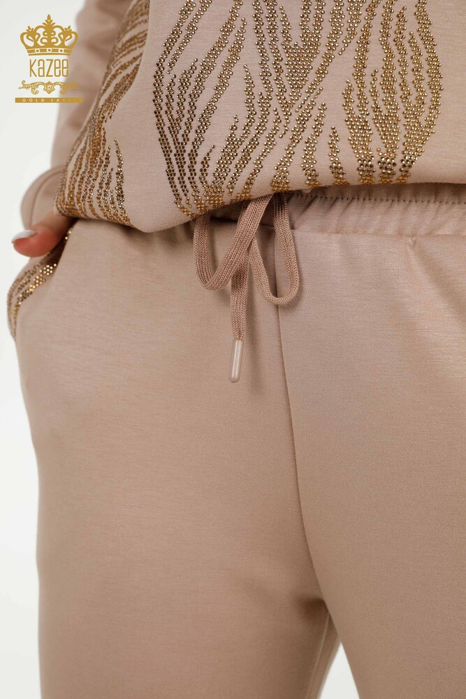 Venta al por mayor Conjunto de chándal para mujer con capucha Visón - 17566 | KAZEE - 10