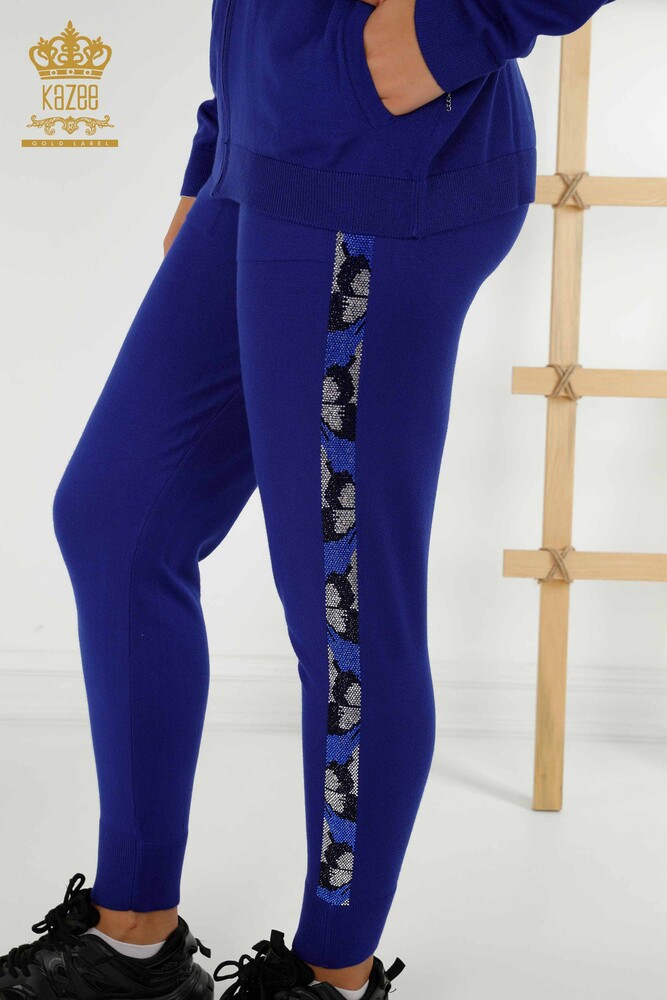 Venta al por mayor Conjunto de chándal para mujer Saks con estampado de mariposas - 16678 | KAZEE - 8