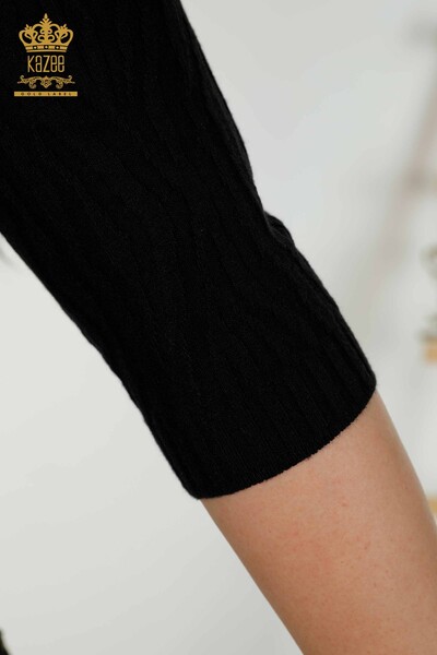 Женский трикотажный свитер оптом, черный - 30290 | КАZЕЕ - Thumbnail