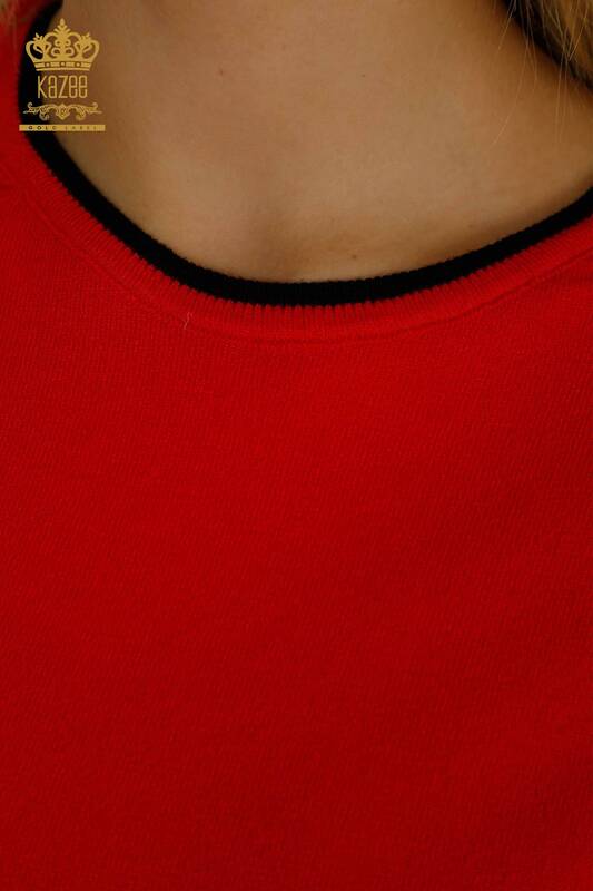 Оптовые женщины трикотаж Казах Американская модель Красный - 30790 | КAZEE