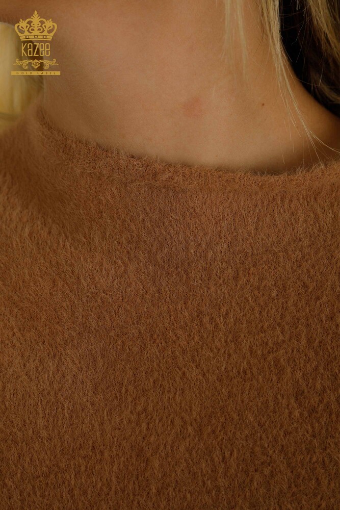 Женский вязаный свитер оптом из норки Ангора Базовая - 30610 | КАZEE - 3