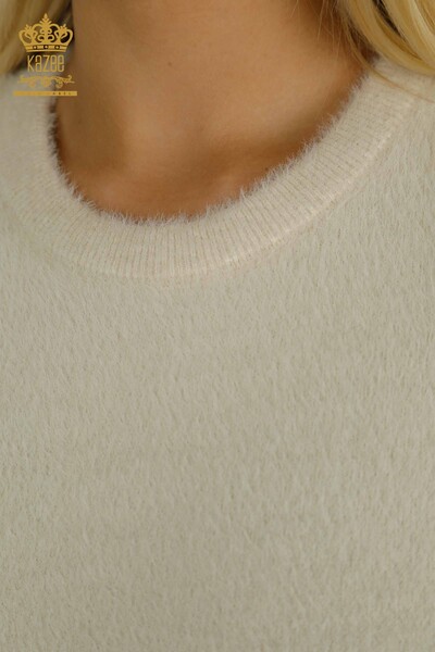 Женский вязаный свитер оптом Ангора Базовый Камень - 30589 | КAZEE - Thumbnail