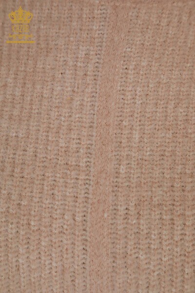 Женский вязаный свитер оптом Ангора Розовый - 30646 | КАZEE - Thumbnail