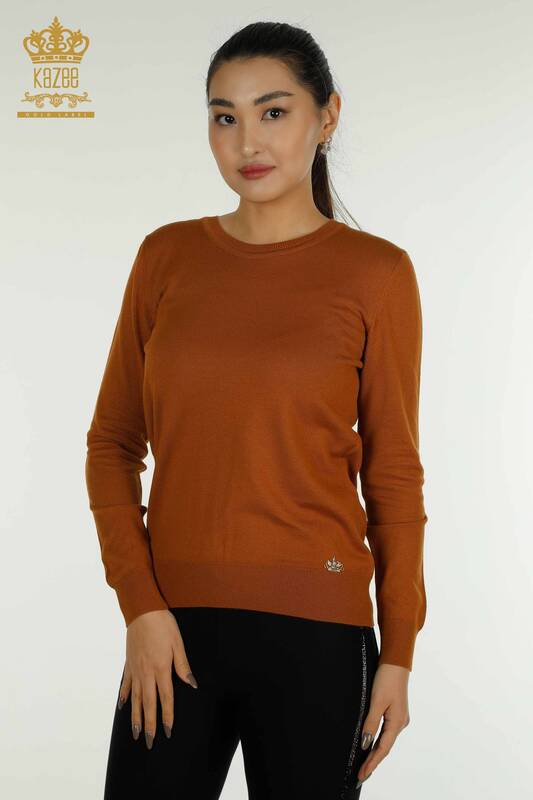 Женский вязаный свитер оптом с логотипом Тан - 11052 | КАZEE